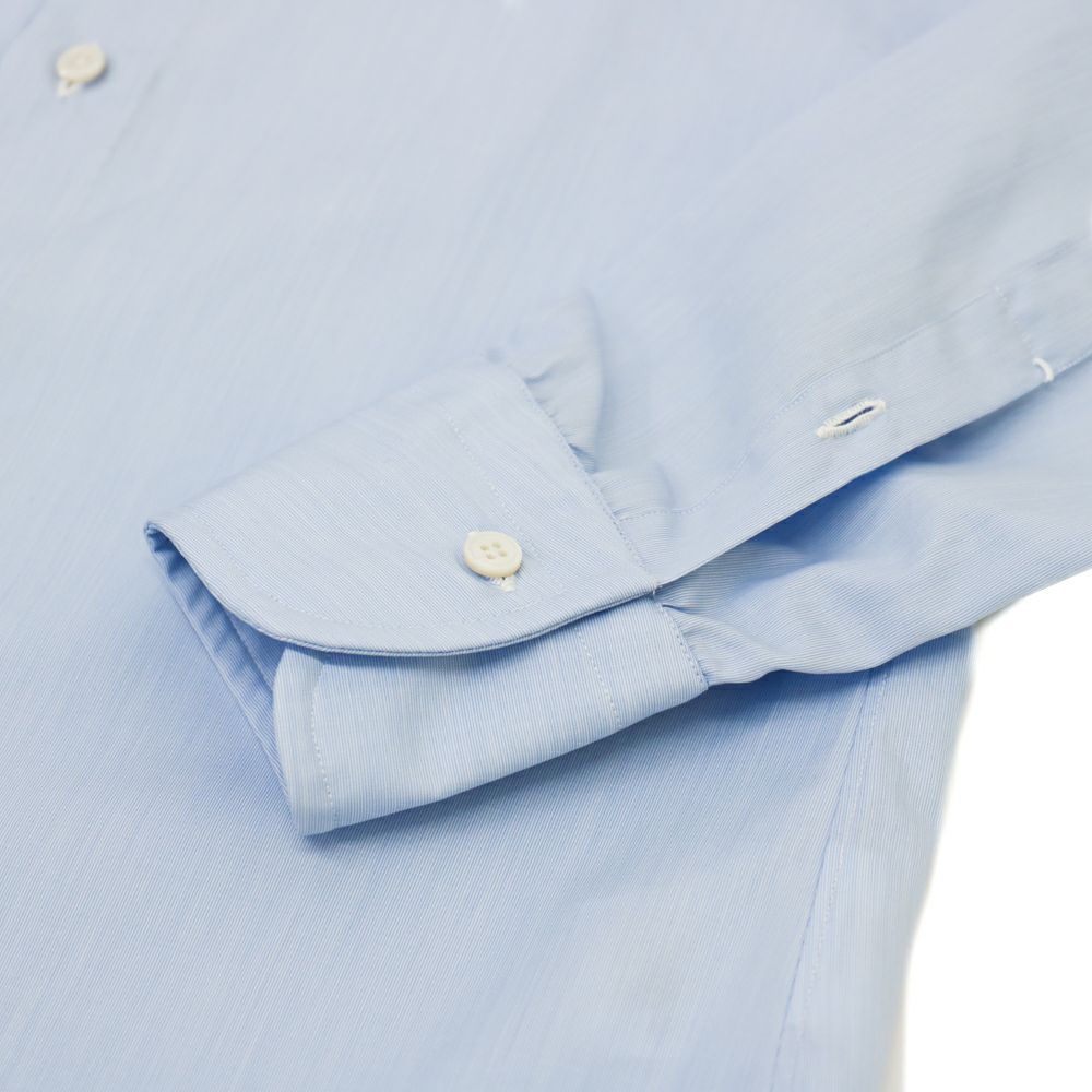 RING JACKET Napoli ワイドカラーシャツ【ブルー/無地】 | RING