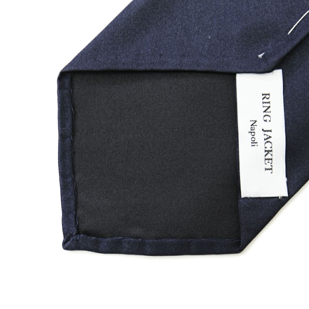 RING JACKET Napoli セッテピエゲ ソリッドタイ 【ネイビー  