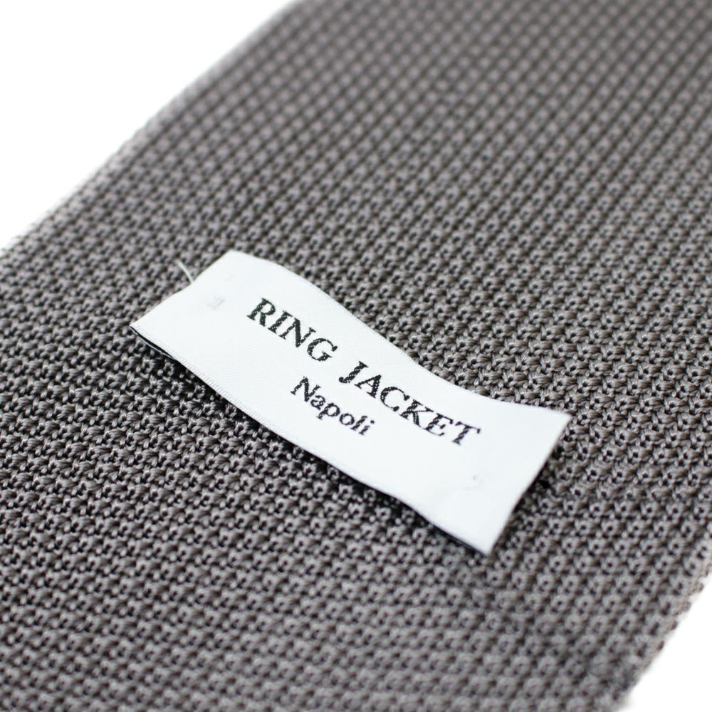 RING JACKET Napoli シルクソリッドニットタイ | RING JACKET