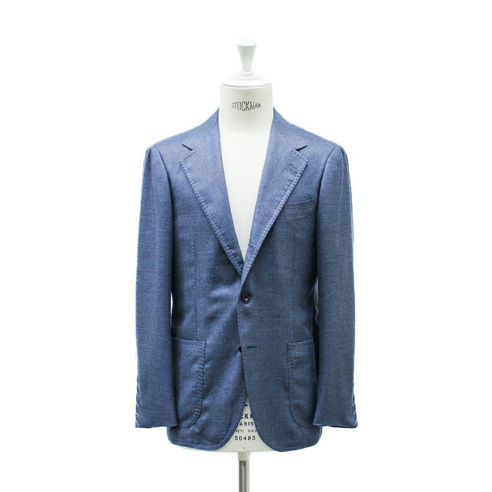 カシミヤ ジャケット ブルー Model No-254 | RING JACKET MEISTER 