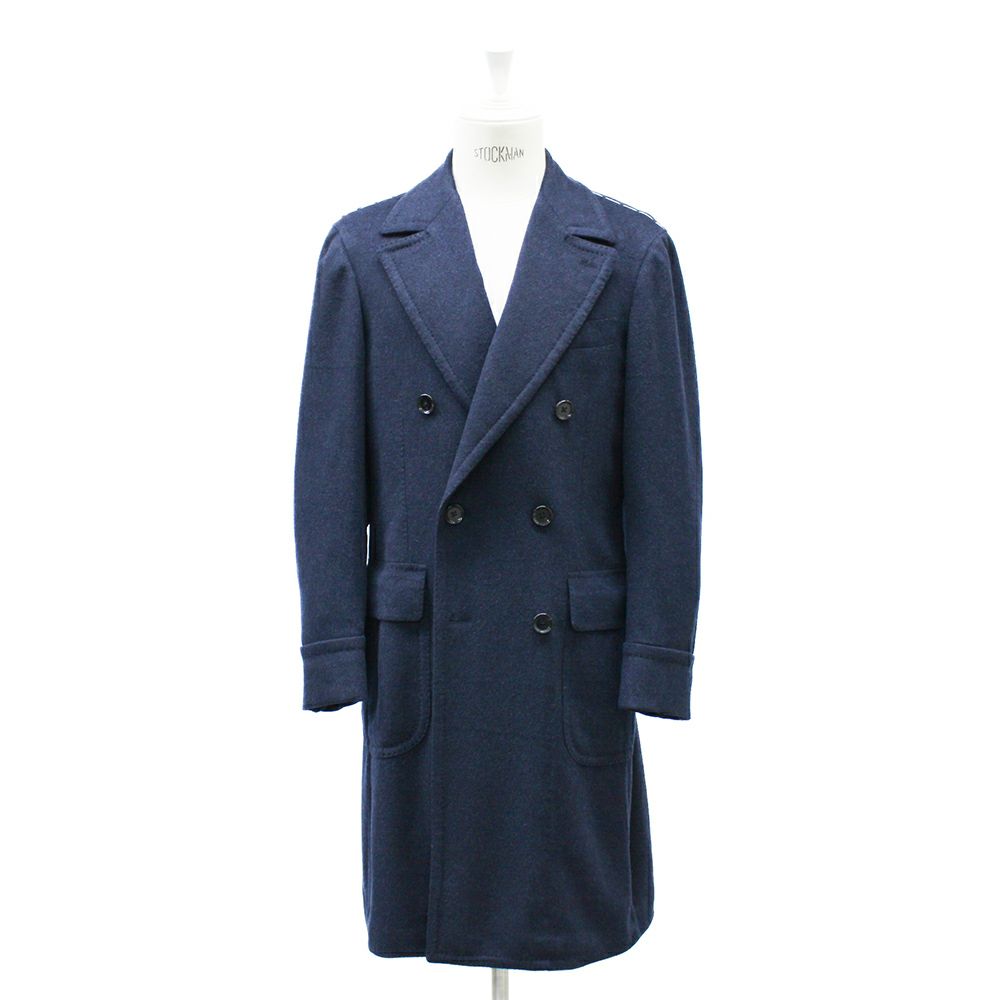 カシミヤ ポロコート ネイビー Model RC-74 | RING JACKET MEISTER 