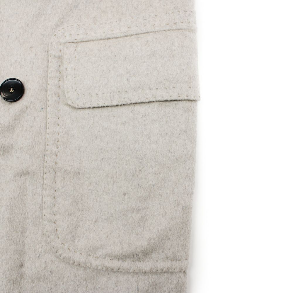 ハンドメイド カシミヤ×ミンク ポロコート | RING JACKET