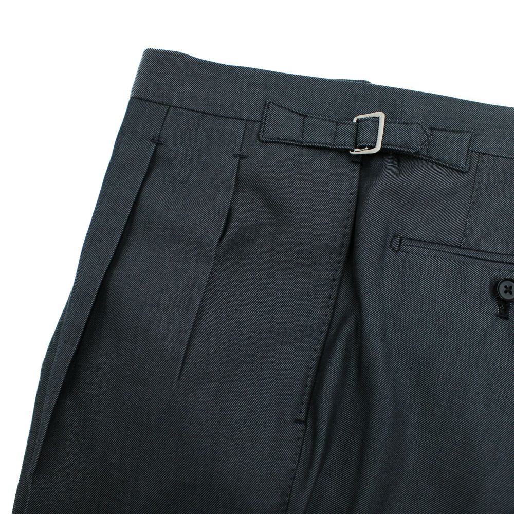コットン×ウール×カシミヤ ネイビースーツ NO-307 S-190 | RING