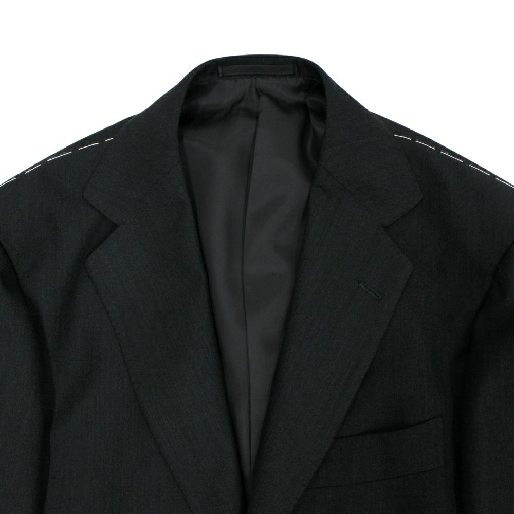 RING JACKET チャコールグレースーツ 48 スーパー140'sウール チャコールグレースーツ No-253 S-172