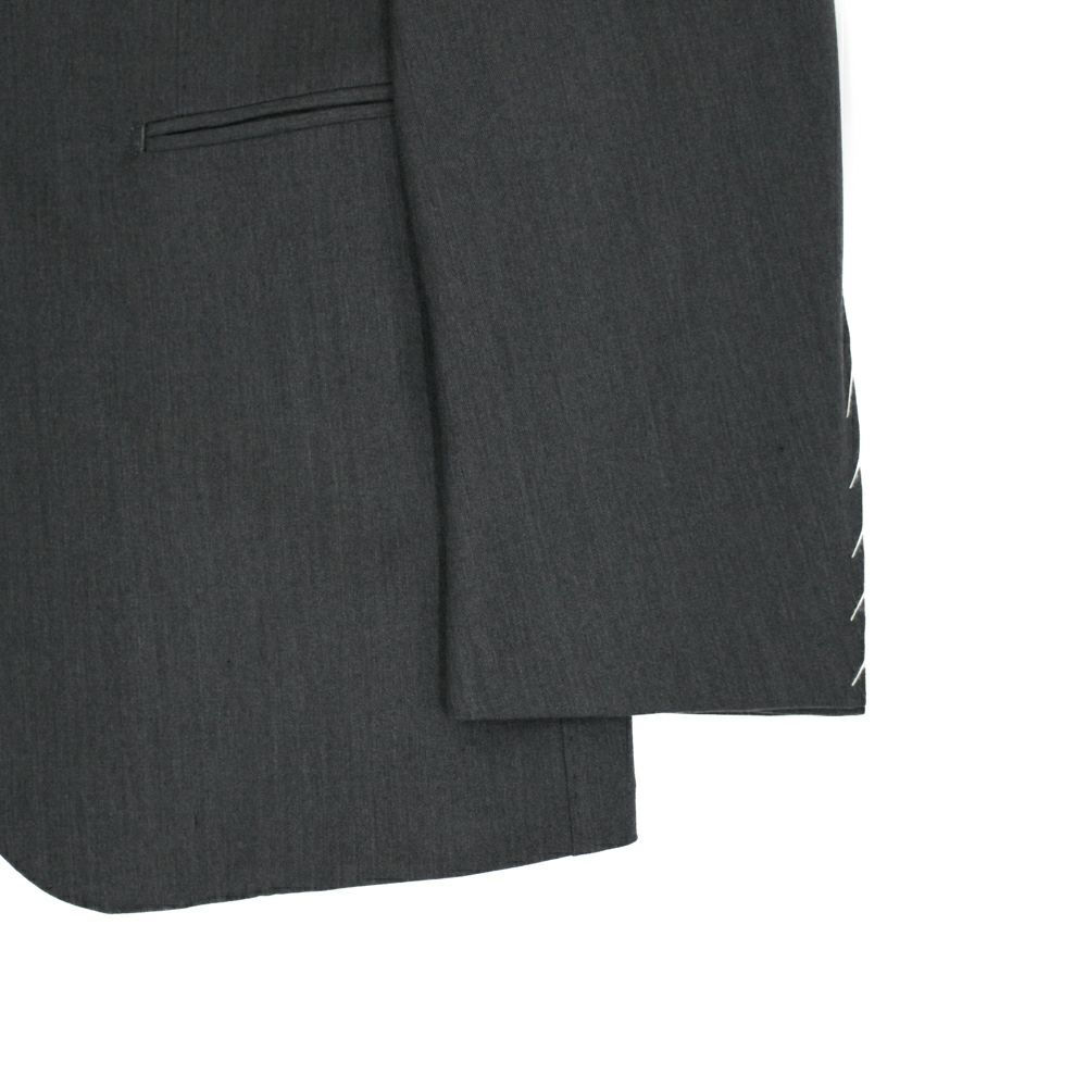 RING JACKET BLACK LABEL ダークグレー スーツ秋冬　48 スーパー160'sウール ミディアムグレースーツ No-286 S-178