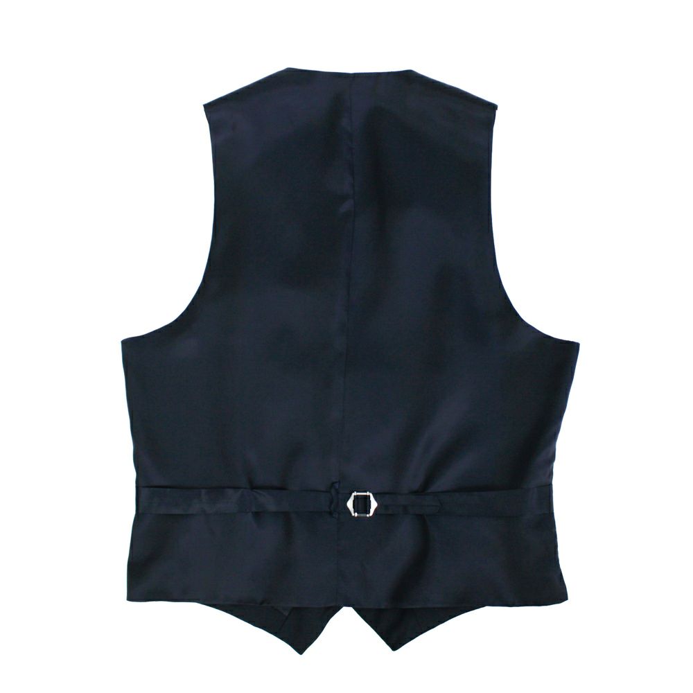 スーパー140'sウール ネイビーベスト V-11 | RING JACKET