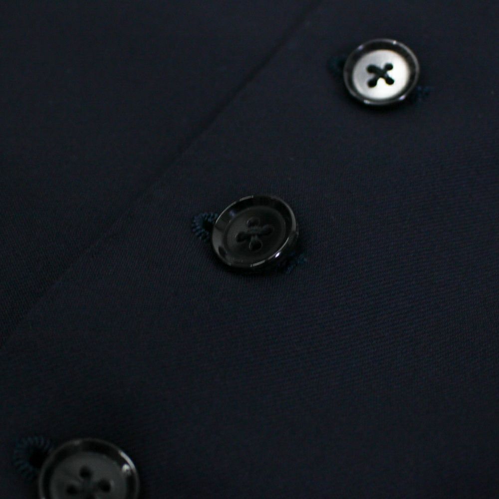 スーパー140'sウール ネイビーベスト V-11 | RING JACKET