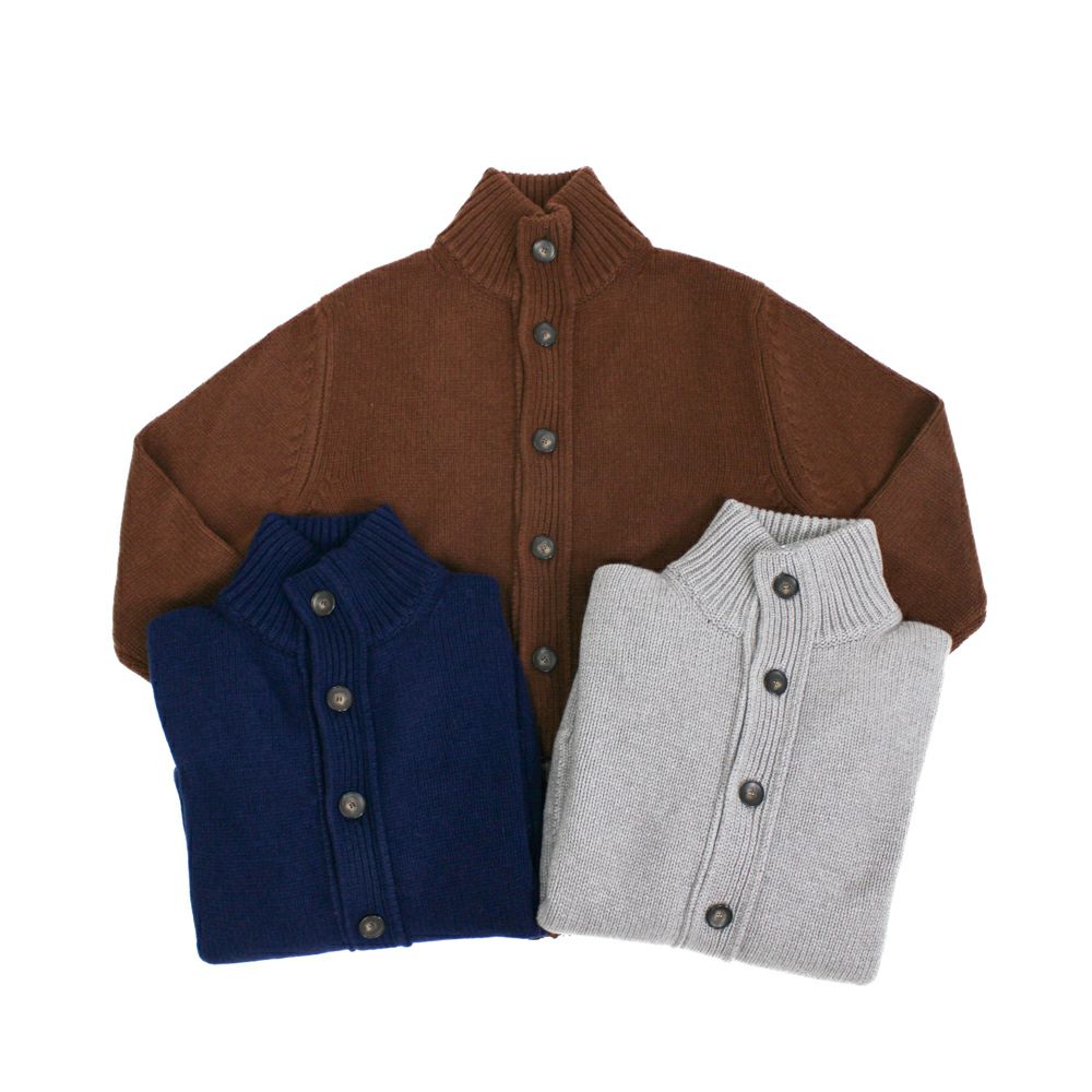 スタンドカラー ニットブルゾン 3カラー | RING JACKET MEISTER ONLINE