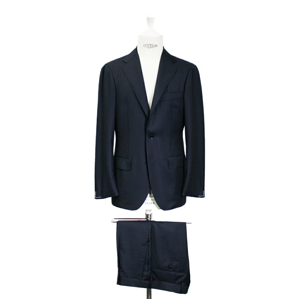 スーパー 110'sヘリンボーン ネイビースーツ | RING JACKET