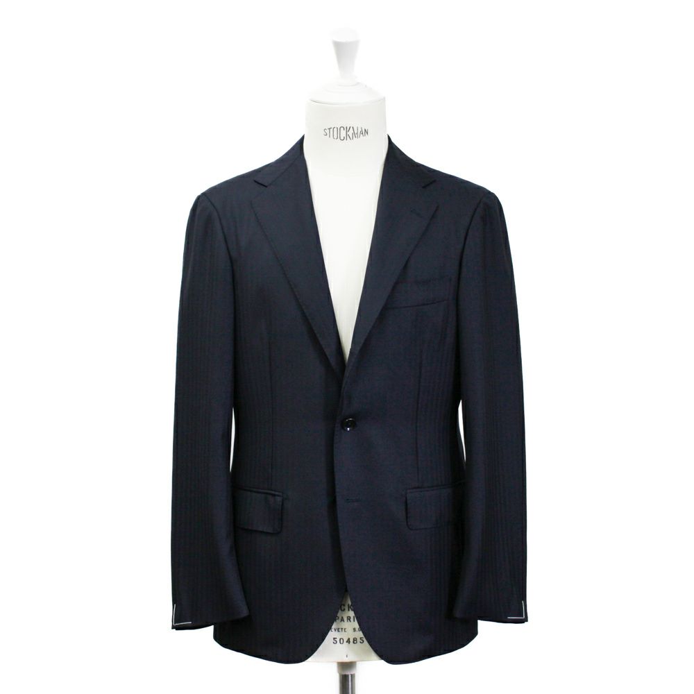 スーパー 110'sヘリンボーン ネイビースーツ | RING JACKET