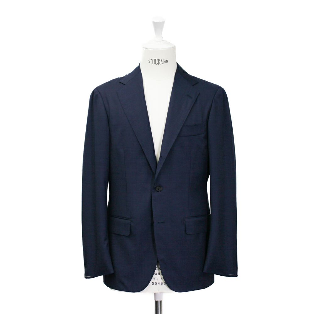 RING JACKET コットンリネン　ベルテッドトラウザーズ　ネイビー　48 RING JACKET コットンリネン ベルテッドトラウザーズ ネイビー