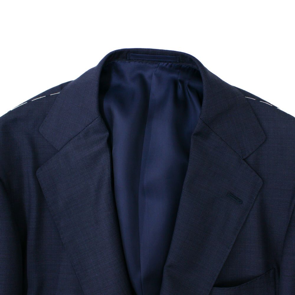 【新品】リングヂャケットマイスター　ネイビーコットンスーツ 48 スーパー110's ネイビースーツ | RING JACKET MEISTER ONLINE STORE