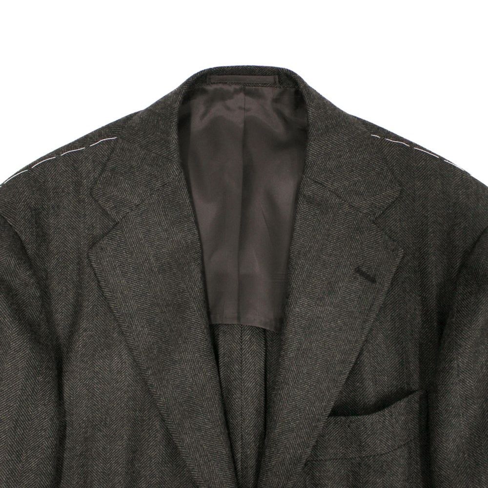 リングヂャケット　バルーン　ダークブラウン　テーラードジャケット　ウール　50 リングヂャケット バルーン ダークブラウン テーラードジャケット