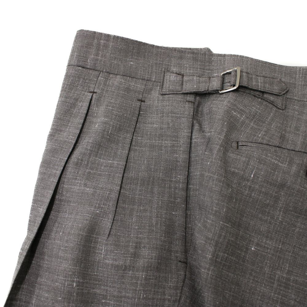 ウール×シルク×リネン グレージュトラウザース S-178SA | RING JACKET